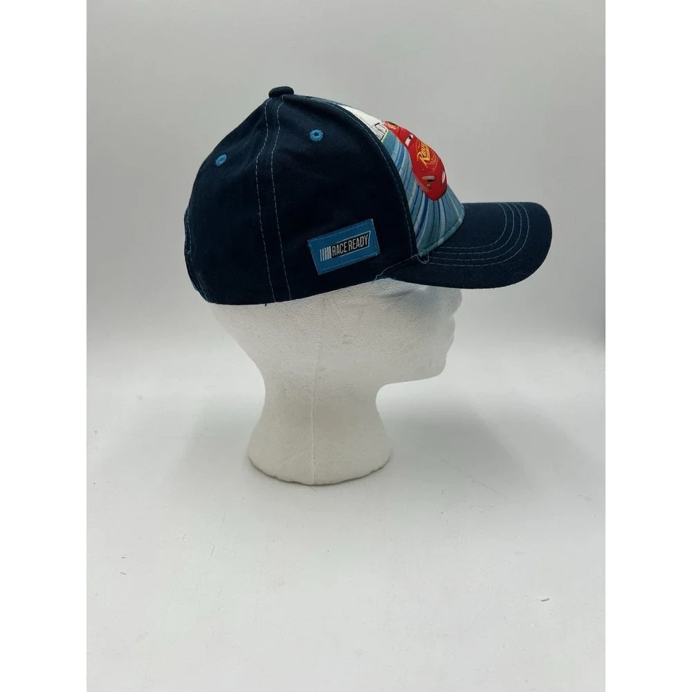 Disney Pixar Cars 3 Lightning McQueen Jackson Storm Kids Snapback Hat Cap Blue